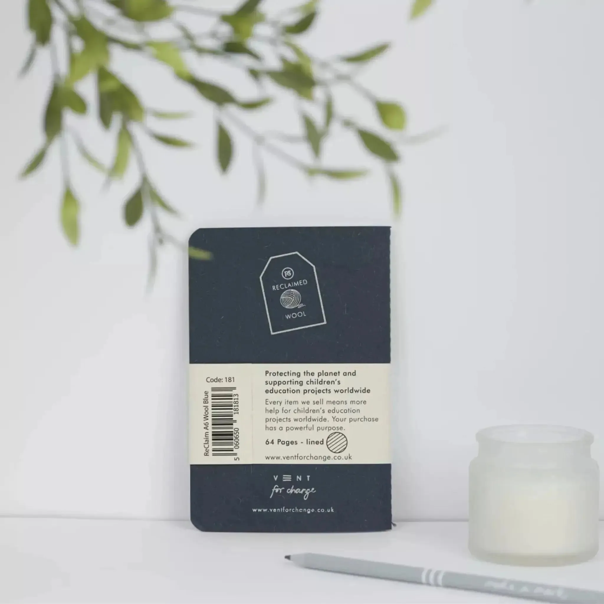 Notebook A6 RECLAIM – Blue Wool