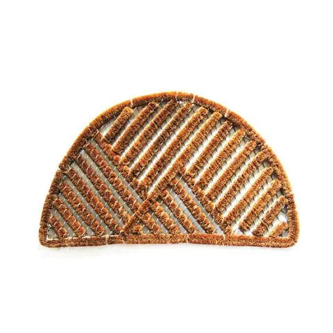 OnlyMat Oval Shaped Cylindrical Wire Brush Dirt Trapper Entrance Mat