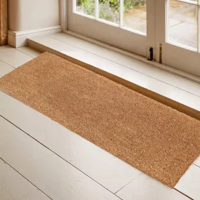 OnlyMat Plain / Blank Natural Coir Door Mat with Anti-Slip Backing