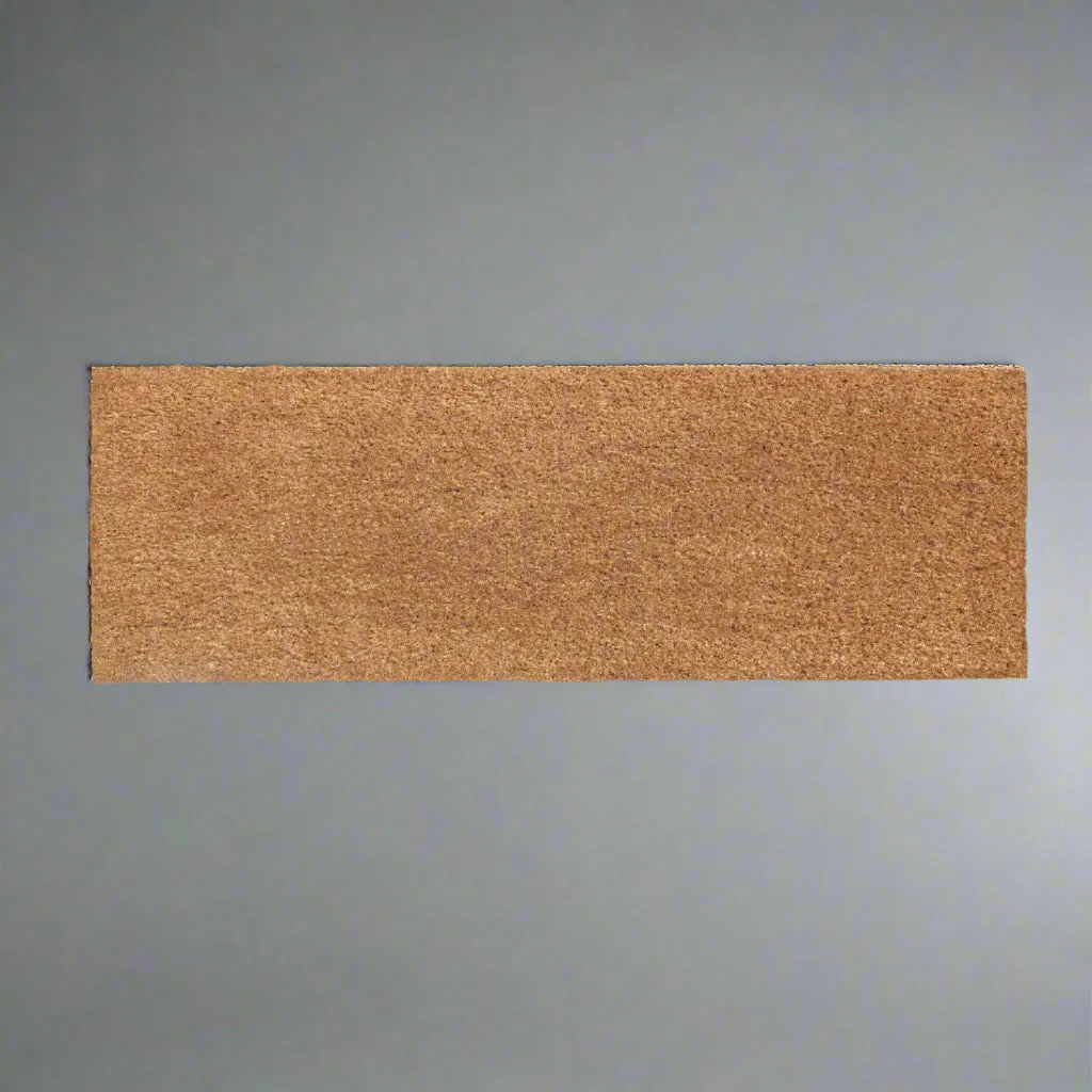 OnlyMat Plain / Blank Natural Coir Door Mat with Anti-Slip Backing
