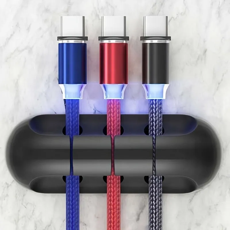 Organize Your Cables Instantly - Self-Adhesive Cable Holder Clips for Home & Office