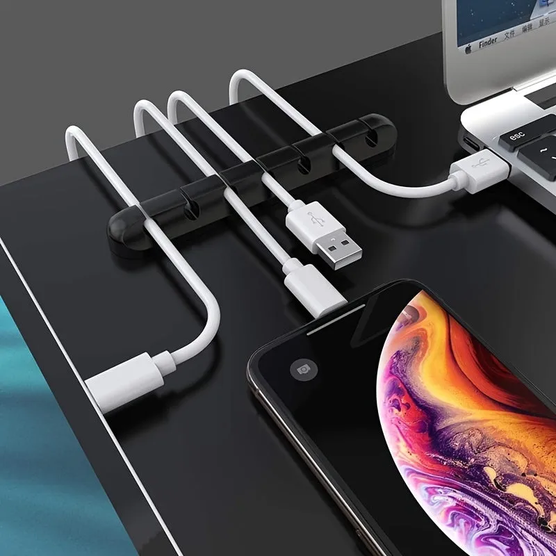 Organize Your Cables Instantly - Self-Adhesive Cable Holder Clips for Home & Office