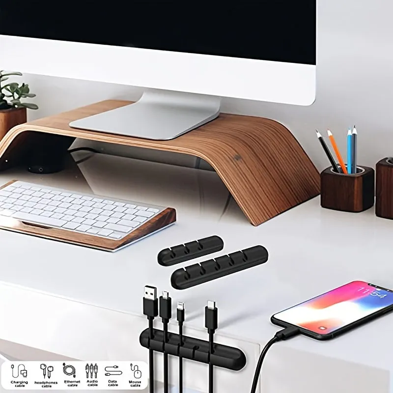 Organize Your Cables Instantly - Self-Adhesive Cable Holder Clips for Home & Office