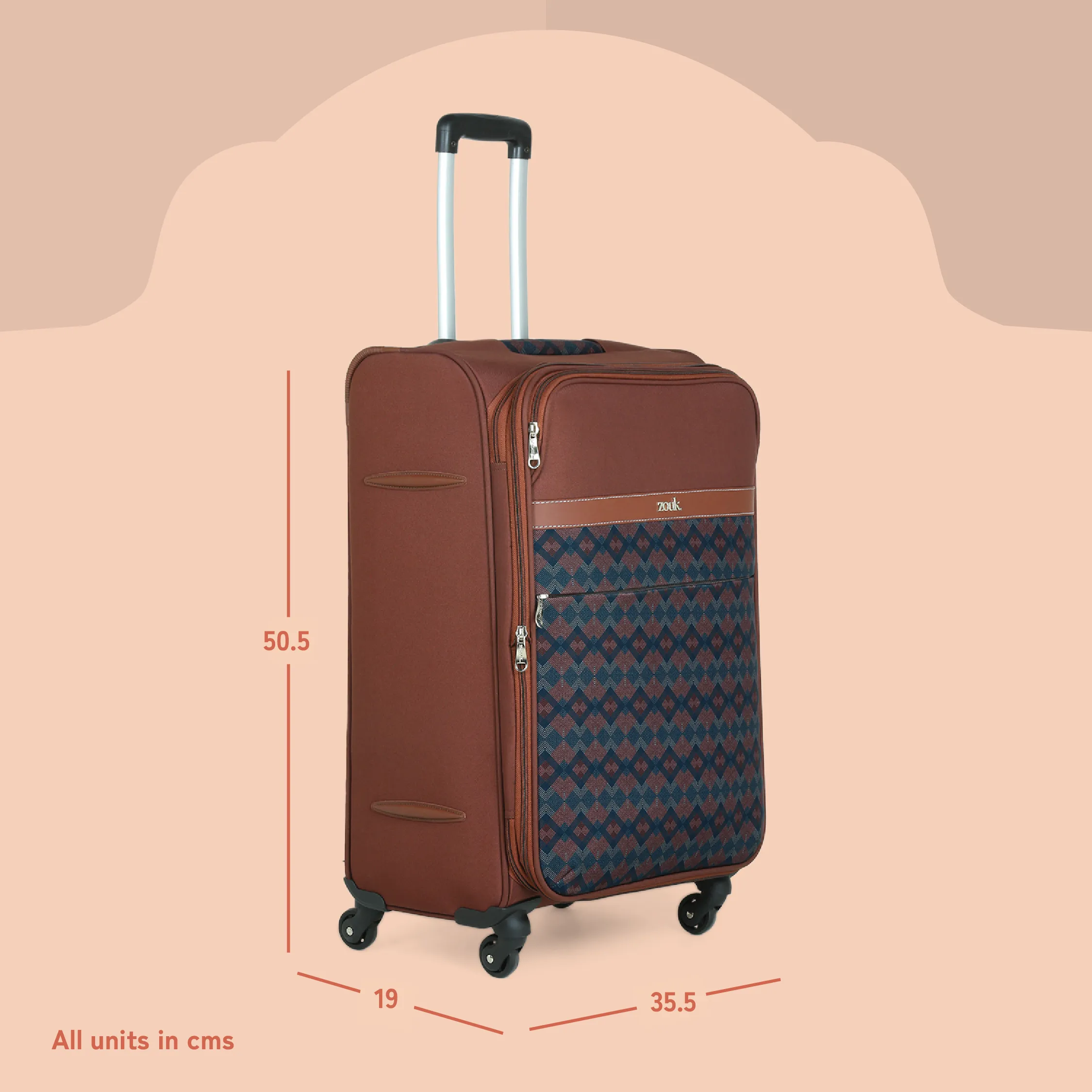 Periyar Waves Avasa Trolley Bag (Cabin)