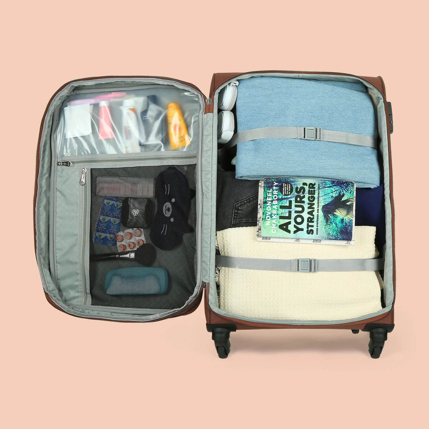 Periyar Waves Avasa Trolley Bag Combo (Cabin & Medium)