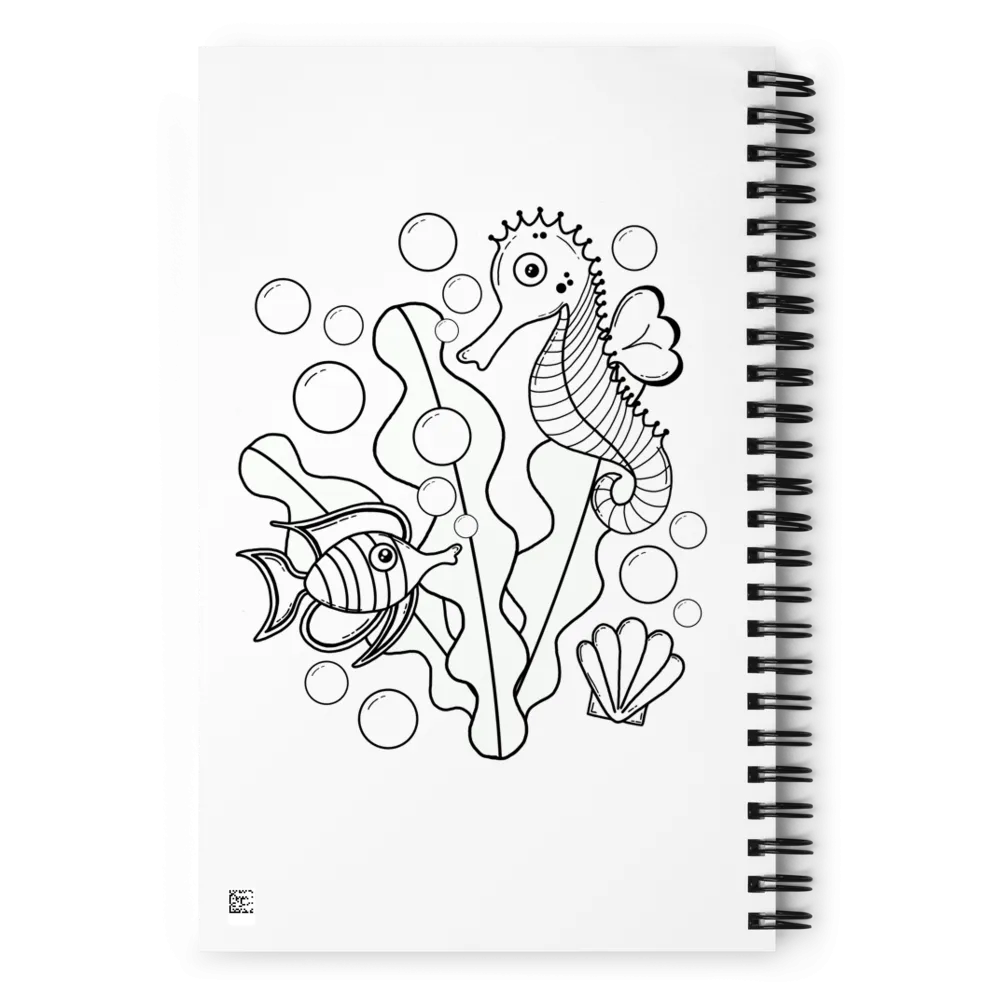 Pirate Octopus and Underwater Pals Spiral Notebook