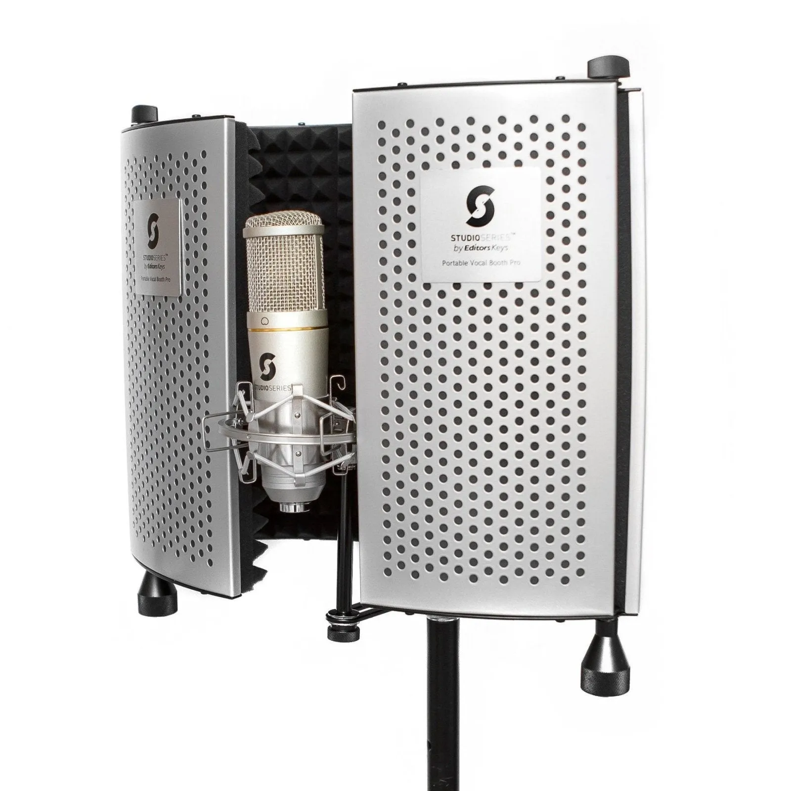 Portable Vocal Booth Pro with Floor & Desk Stands