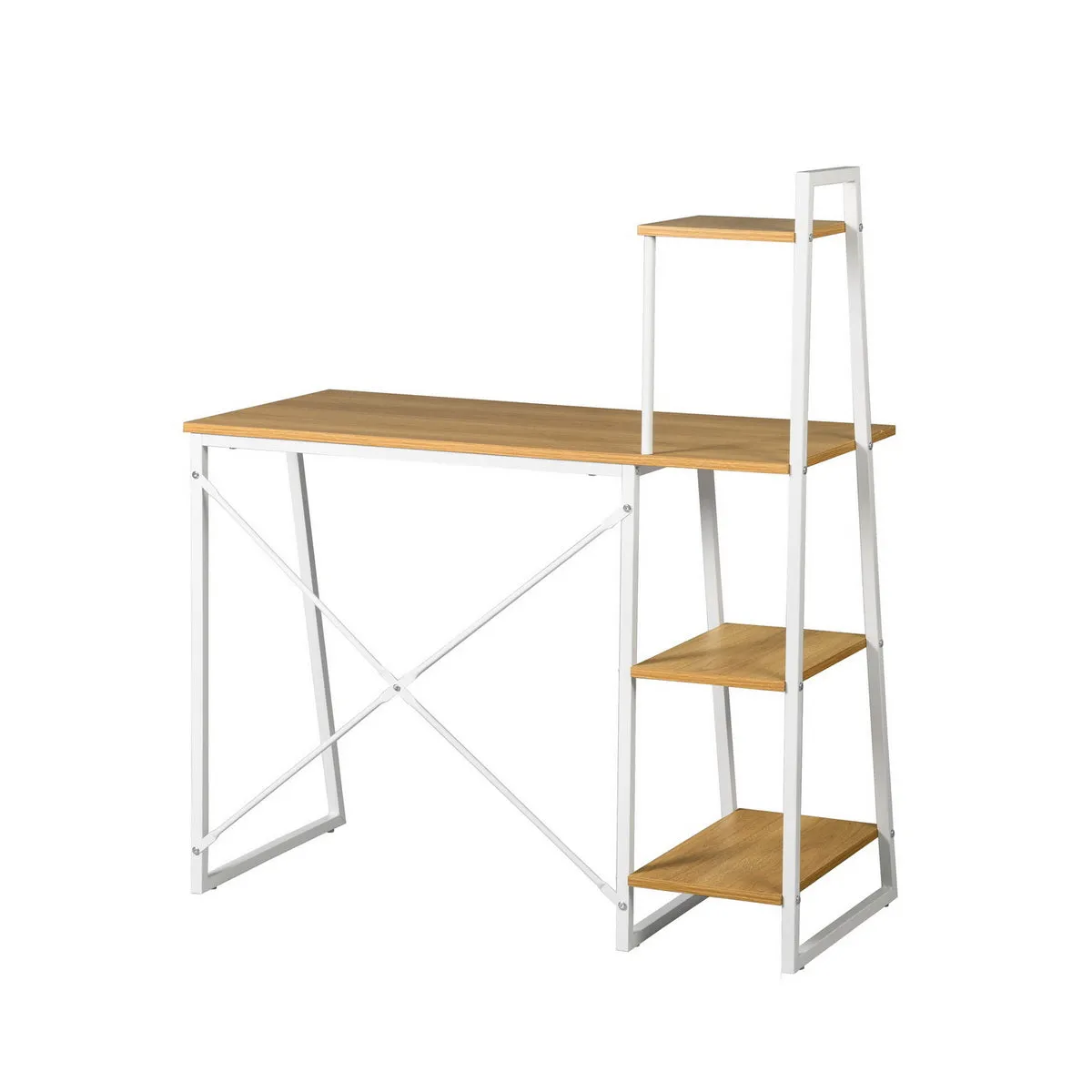 POUCHU Modern Storage Wooden Desk - HomyCasa
