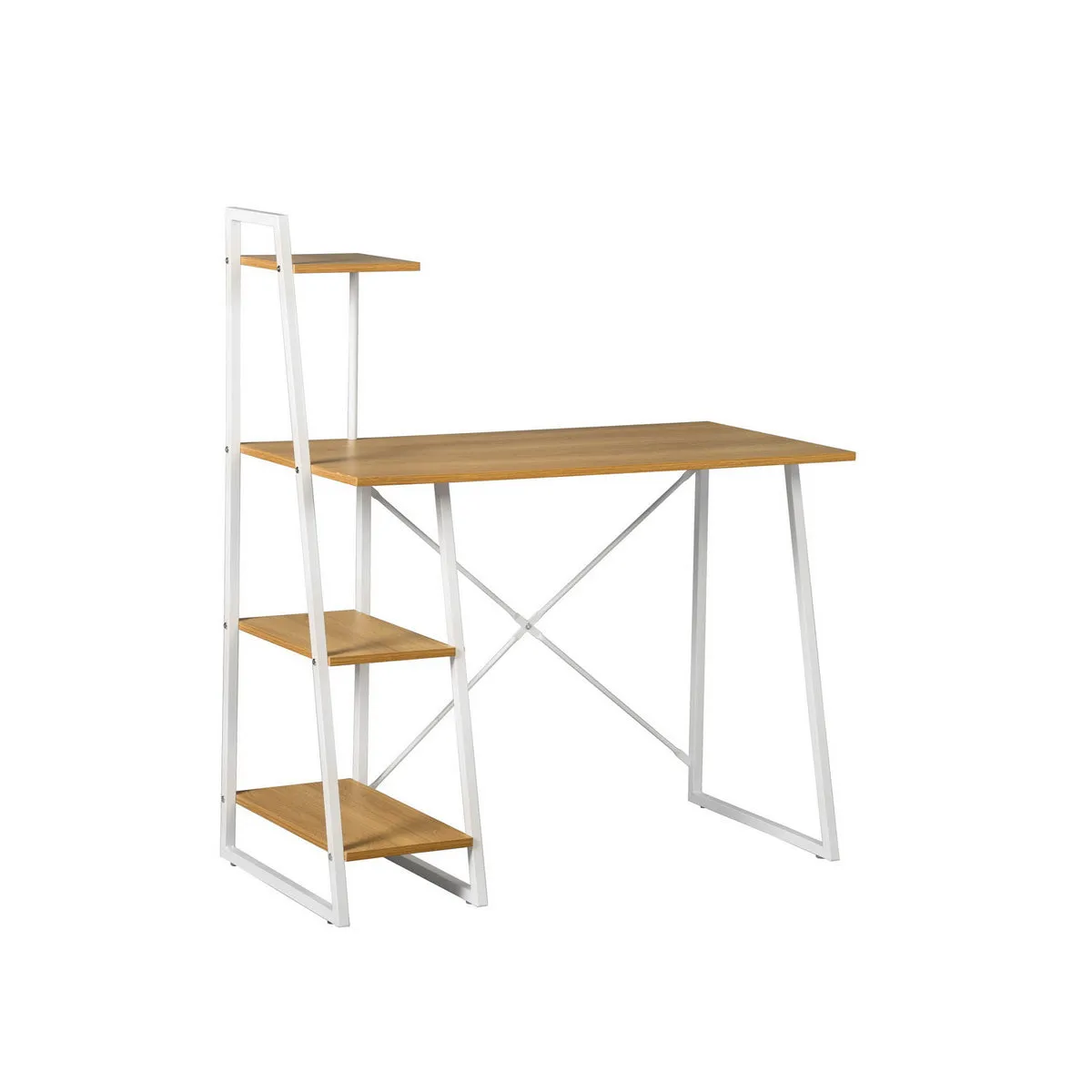 POUCHU Modern Storage Wooden Desk - HomyCasa