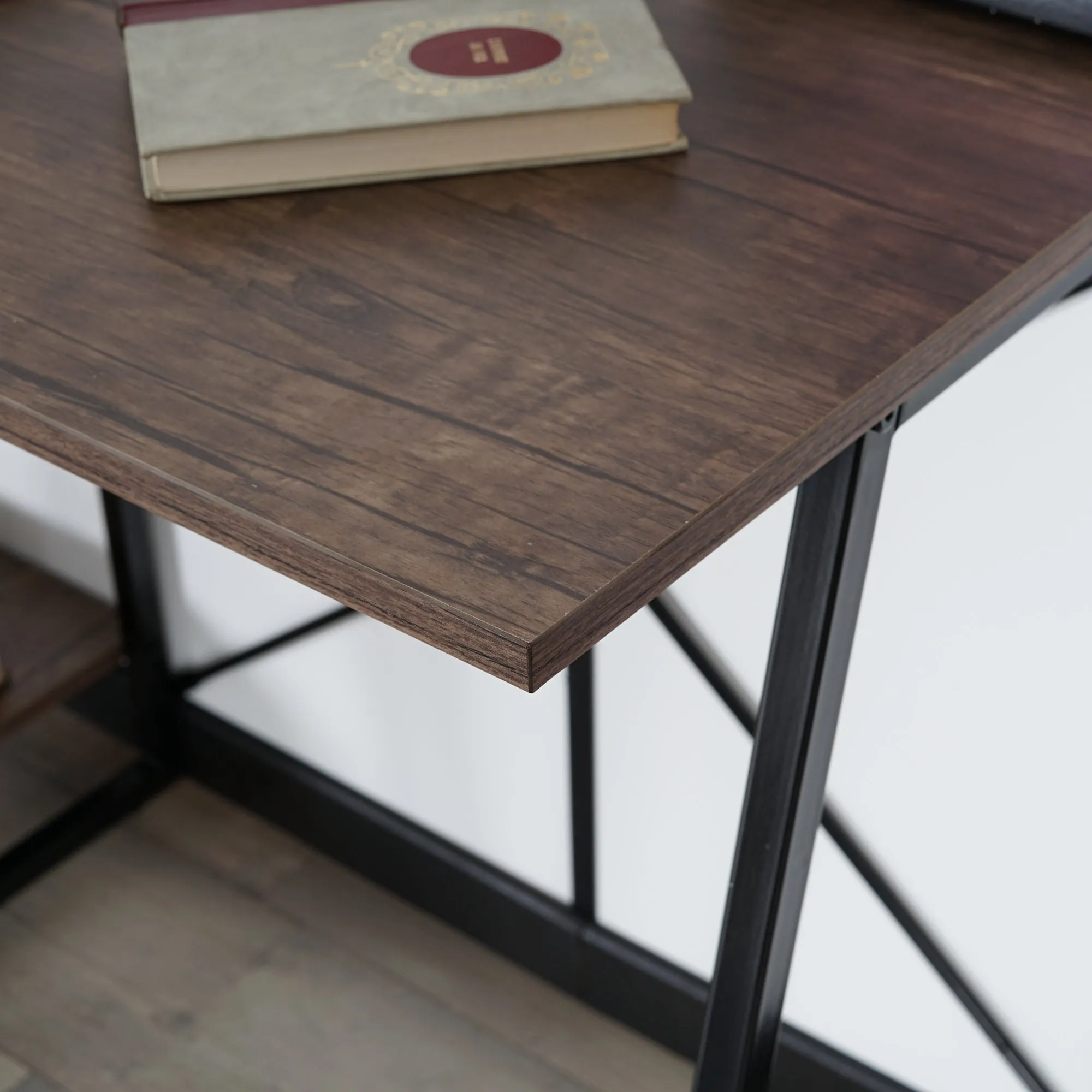 POUCHU Modern Storage Wooden Desk - HomyCasa