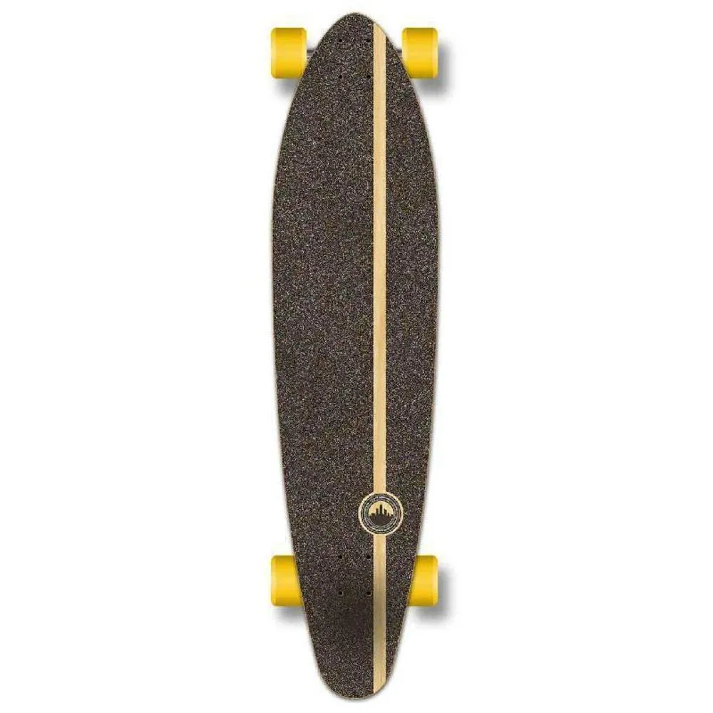Punked Kicktail Tiedye Rasta Longboard Complete