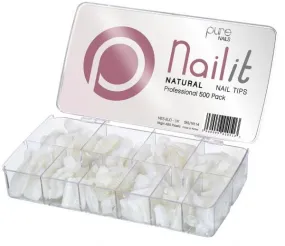 Pure Nails Nail It Natural Nail Tips Mixed 500s