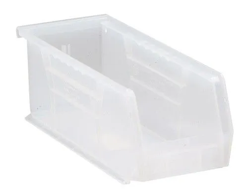 Quantum QUS224CL Ultra Clear-View Stack & Hang Bins, 4.13" x 10.88" x 4"