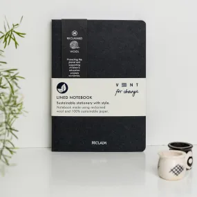 Reclaimed Wool A5 Notebook - Black