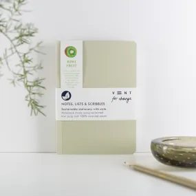 Recycled Sucseed A5 Notebook - Kiwi Fruit