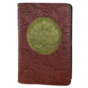 Refillable Leather Icon Luxe Journal, Floating Lotus