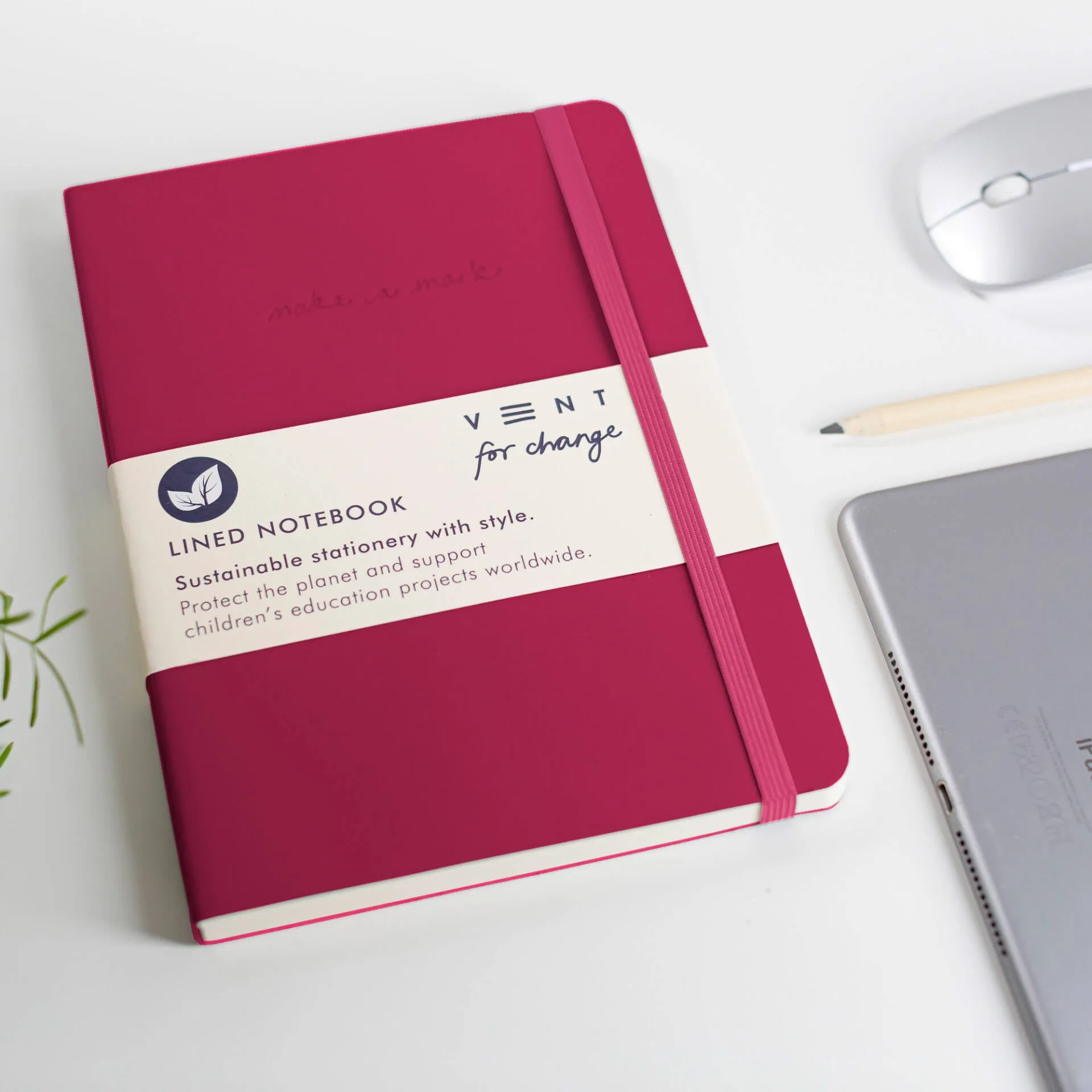 Releather & Sustainable Make a Mark A5 Notebook - Pink