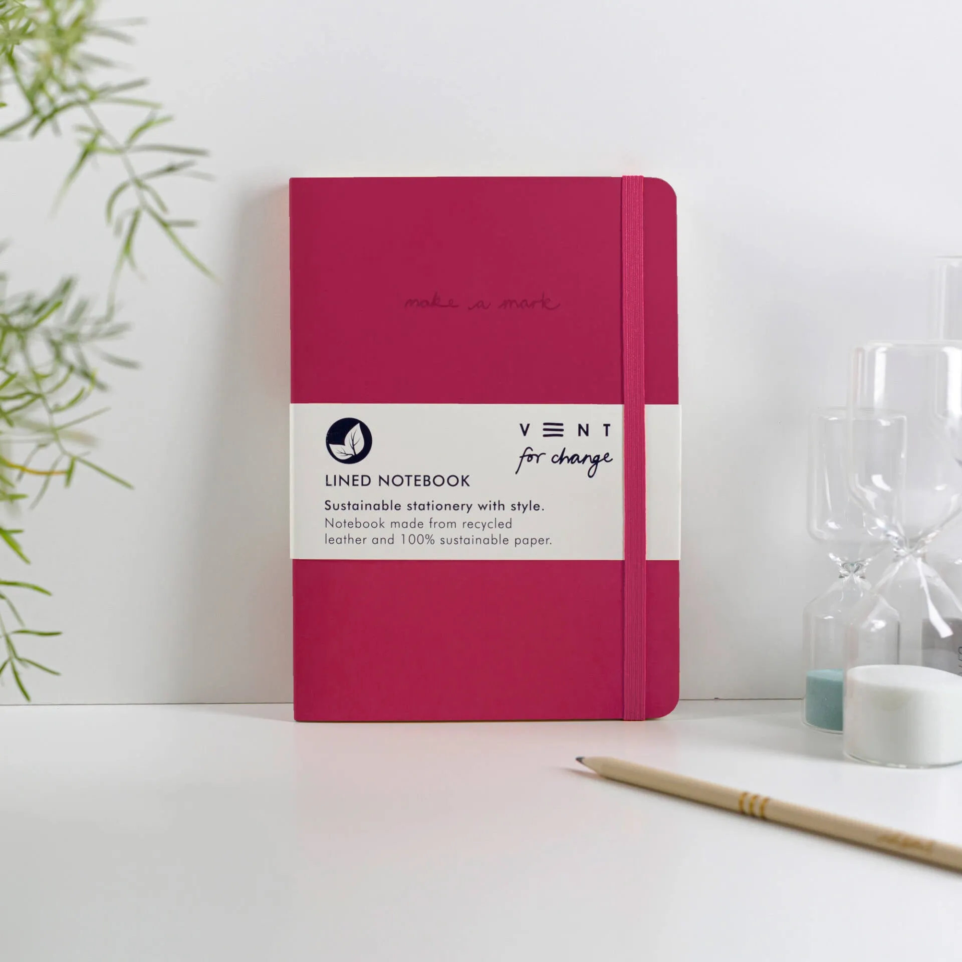 Releather & Sustainable Make a Mark A5 Notebook - Pink