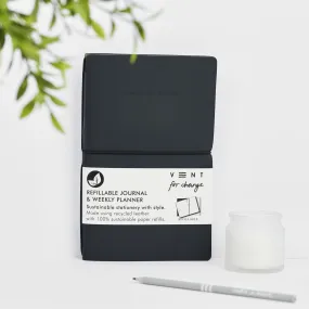 ReLeather & Sustainable Make a Mark Weekly Planner - Charcoal