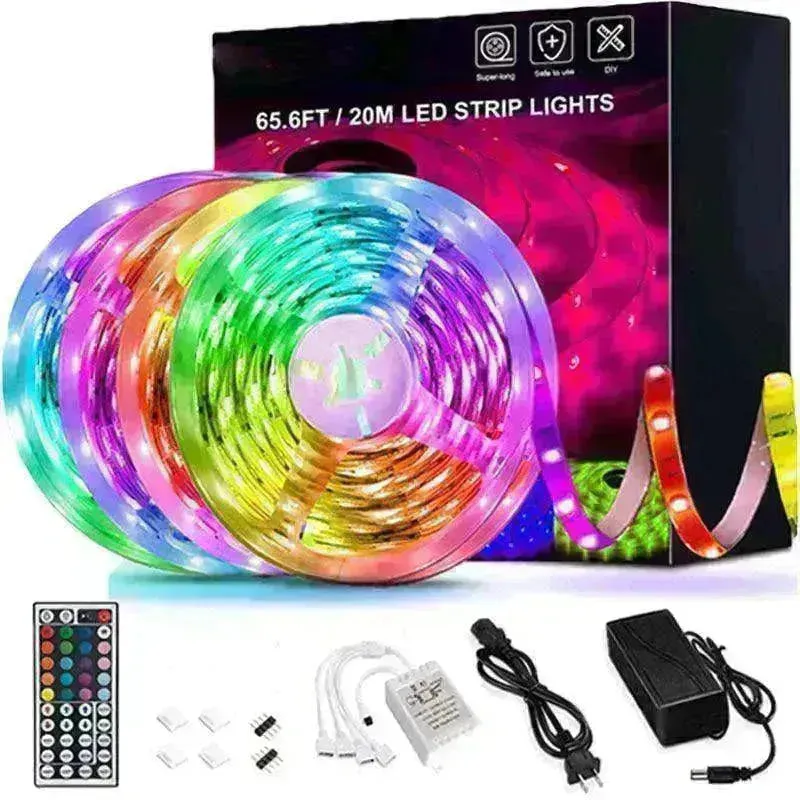 RGB 5050 LED Light Strip Color changing LED Strip Light with Remote Controller 20 meters Long 44keys Controller