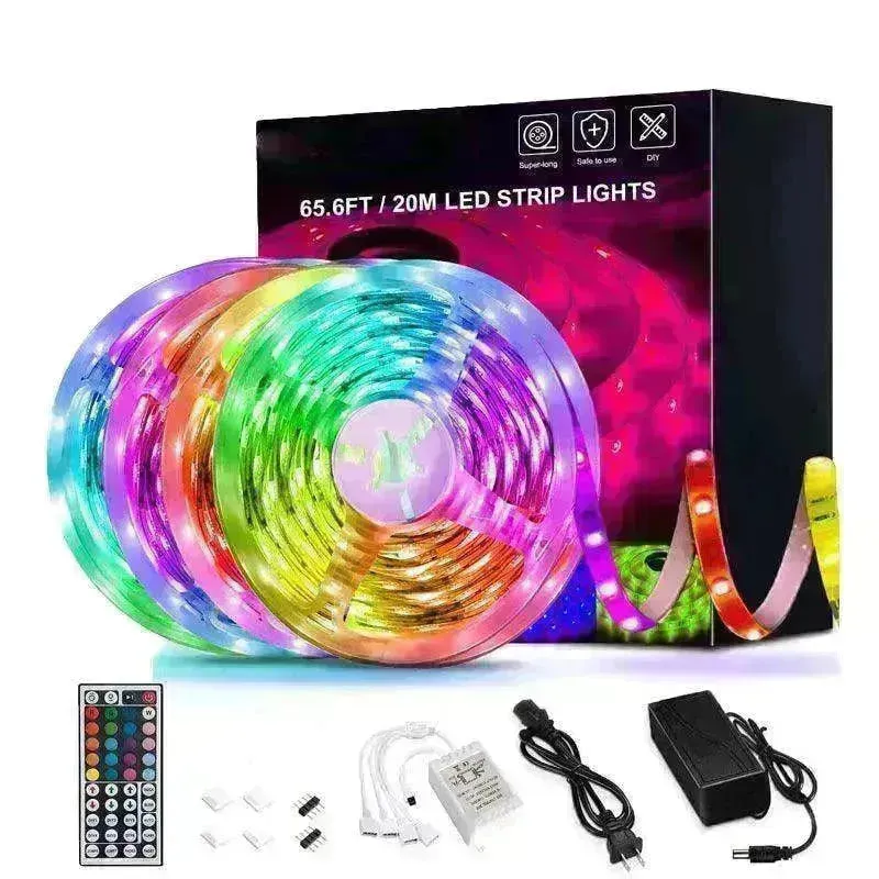 RGB 5050 LED Light Strip Color changing LED Strip Light with Remote Controller 20 meters Long 44keys Controller