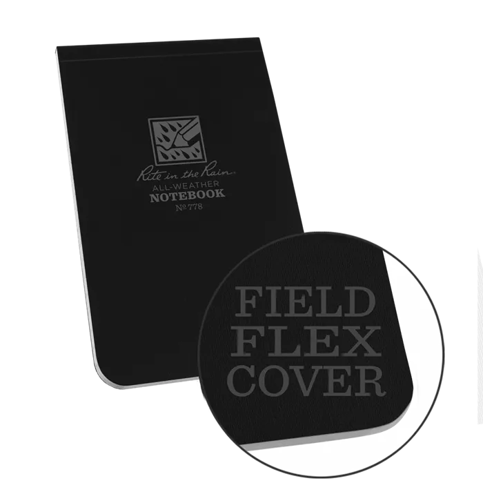 Rite-in-the-Rain - #778 Top Bound Memo Notebook, Universal Pattern, Black