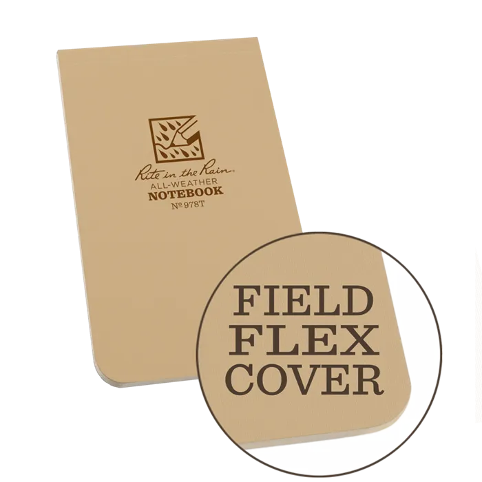 Rite-in-the-Rain - #978T Top Bound Memo Notebook, Universal Pattern, Tan