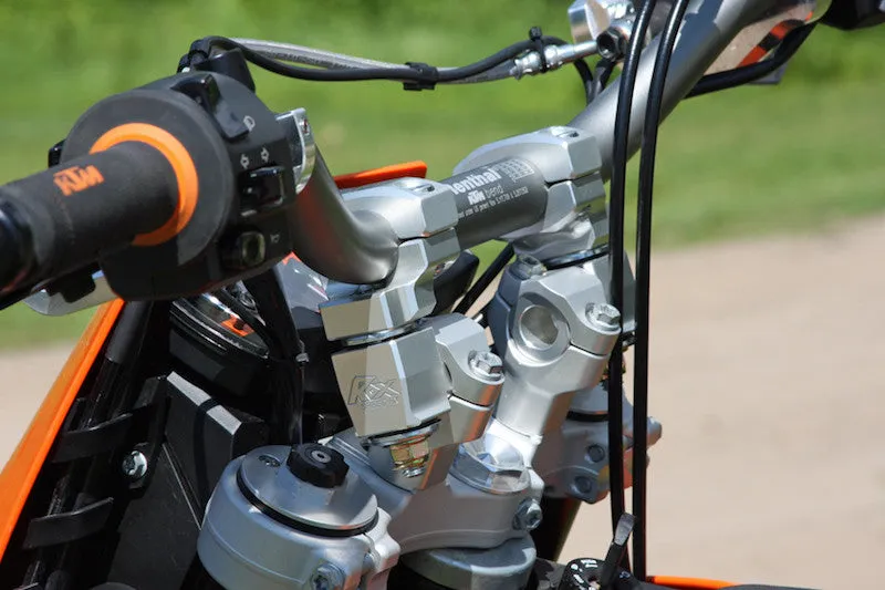 Rox Pivoting Anti Vibe Handlebar Risers 51mm Rise, 28.5mm Handlebar Natural Aluminum (1R-AV2PP)