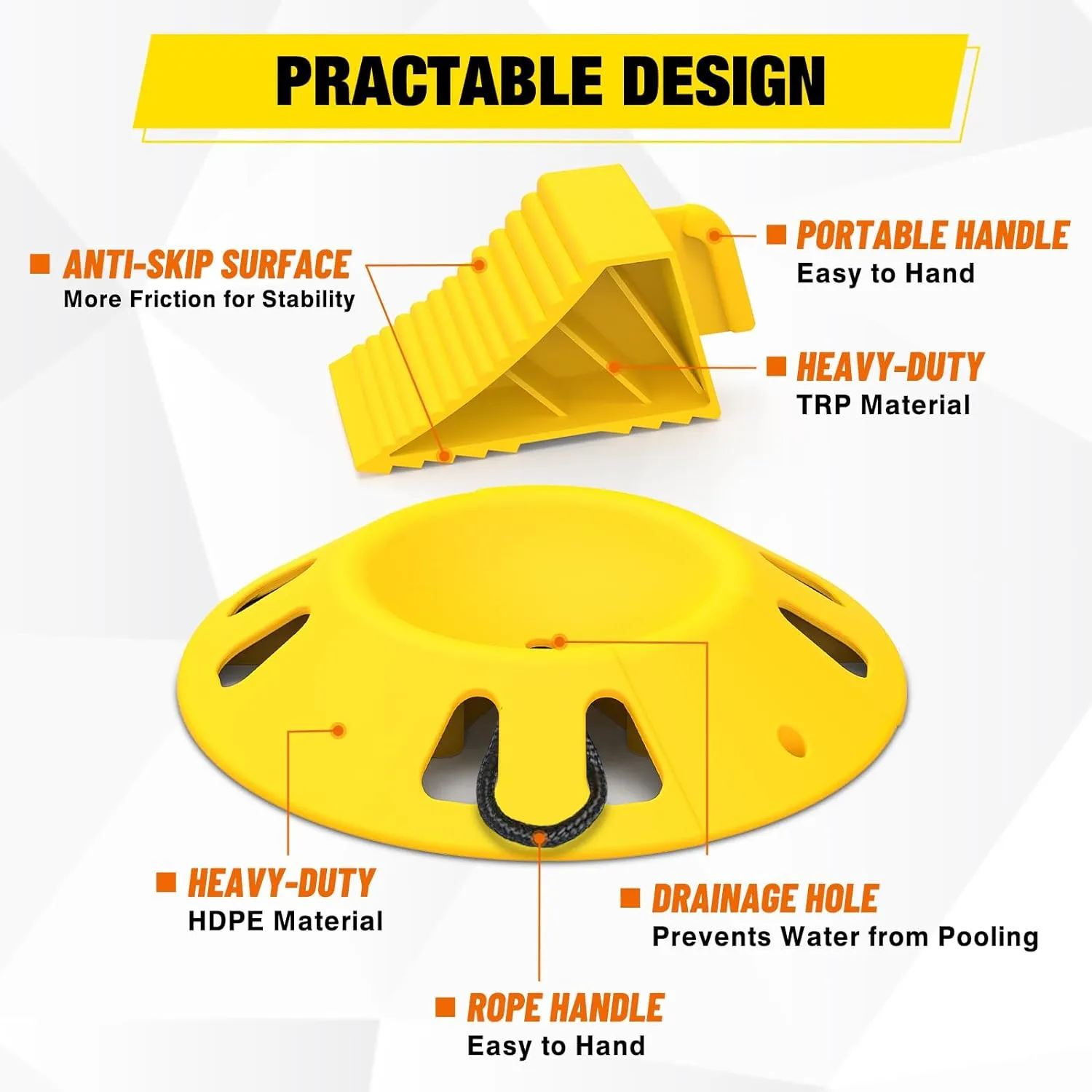 RV Wheel Chocks Wheel Dock Kit