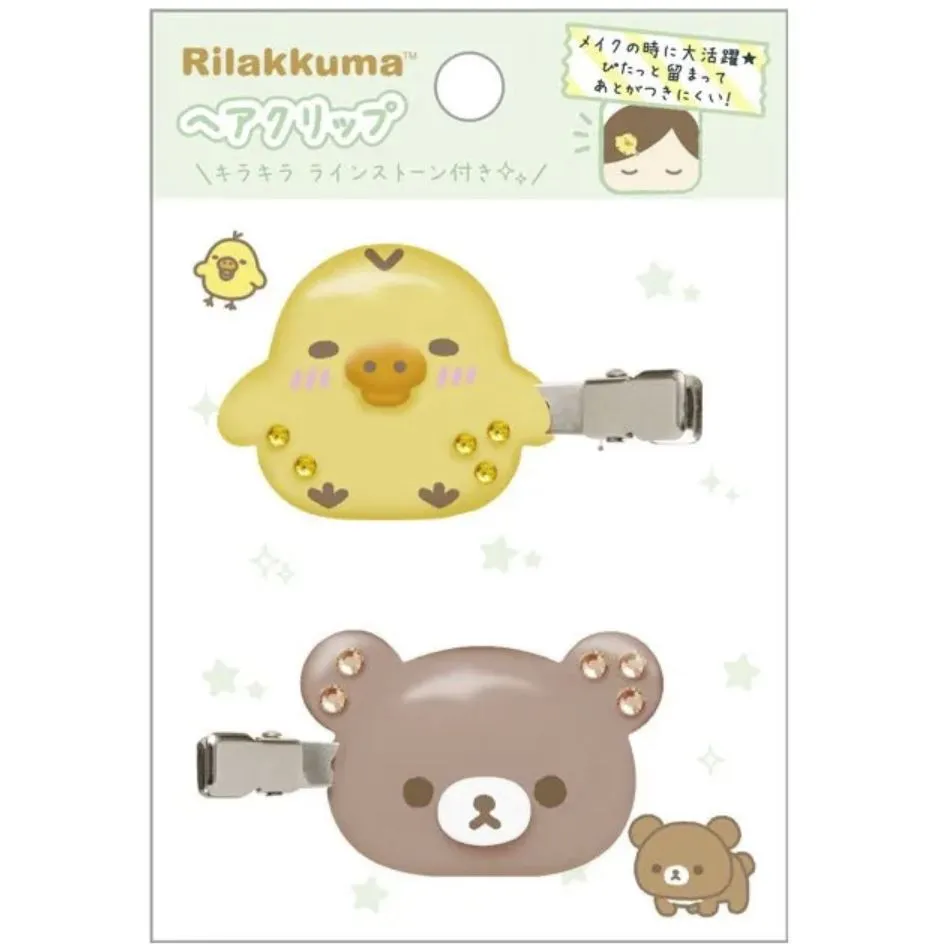 San-X Rilakkuma Sparkly Hair Clips Set (2022)