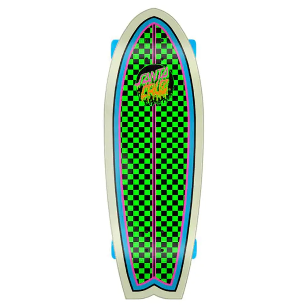 Santa Cruz 27.7" Rad Dot Shark Complete Crusier Skateboard