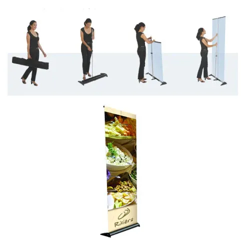 Saturn Retractable Banner Stand (36" Wide) (Single Sided)