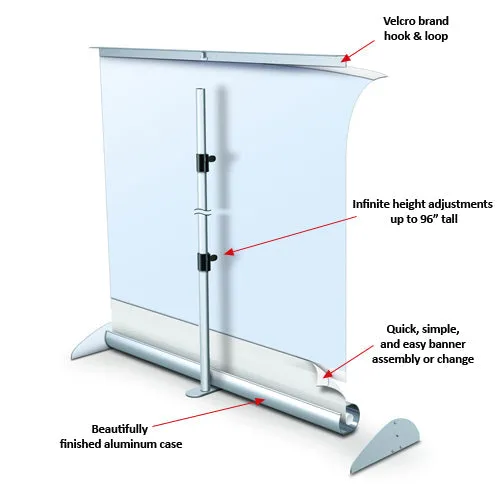Saturn Retractable Banner Stand (48" Wide) (Double Sided)