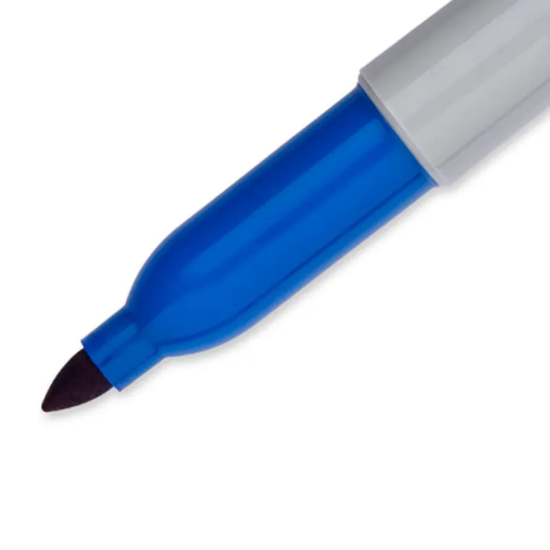 Sharpie Fine Tip Permanent Marker Black And Blue Ink 2 Pieces