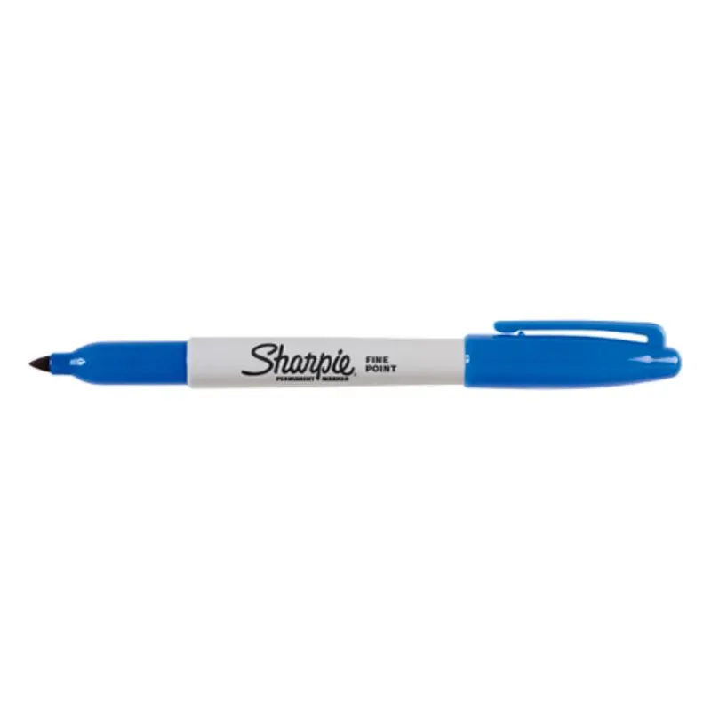 Sharpie Fine Tip Permanent Marker Black And Blue Ink 2 Pieces