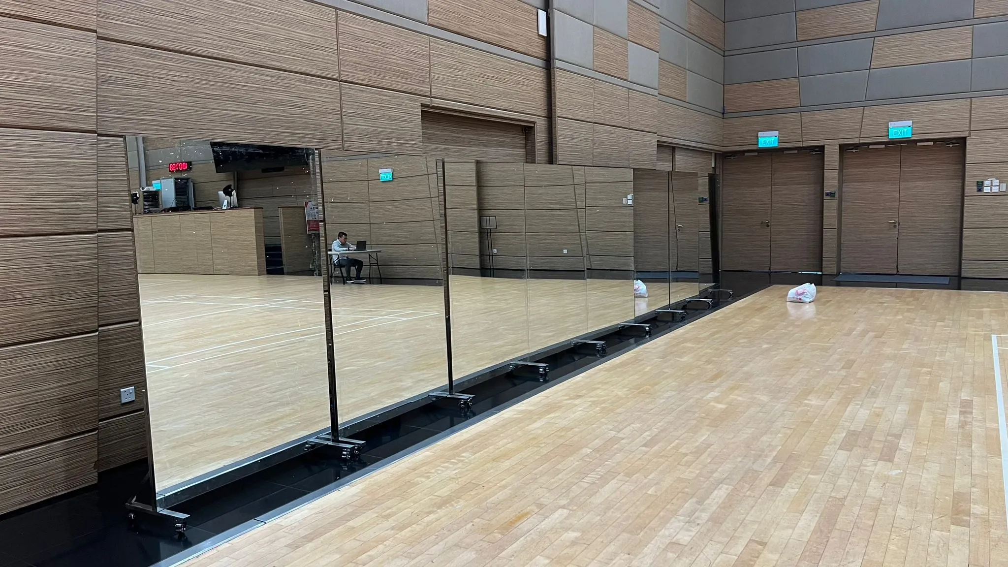 Shatterproof Frameless Mirror on Wheels