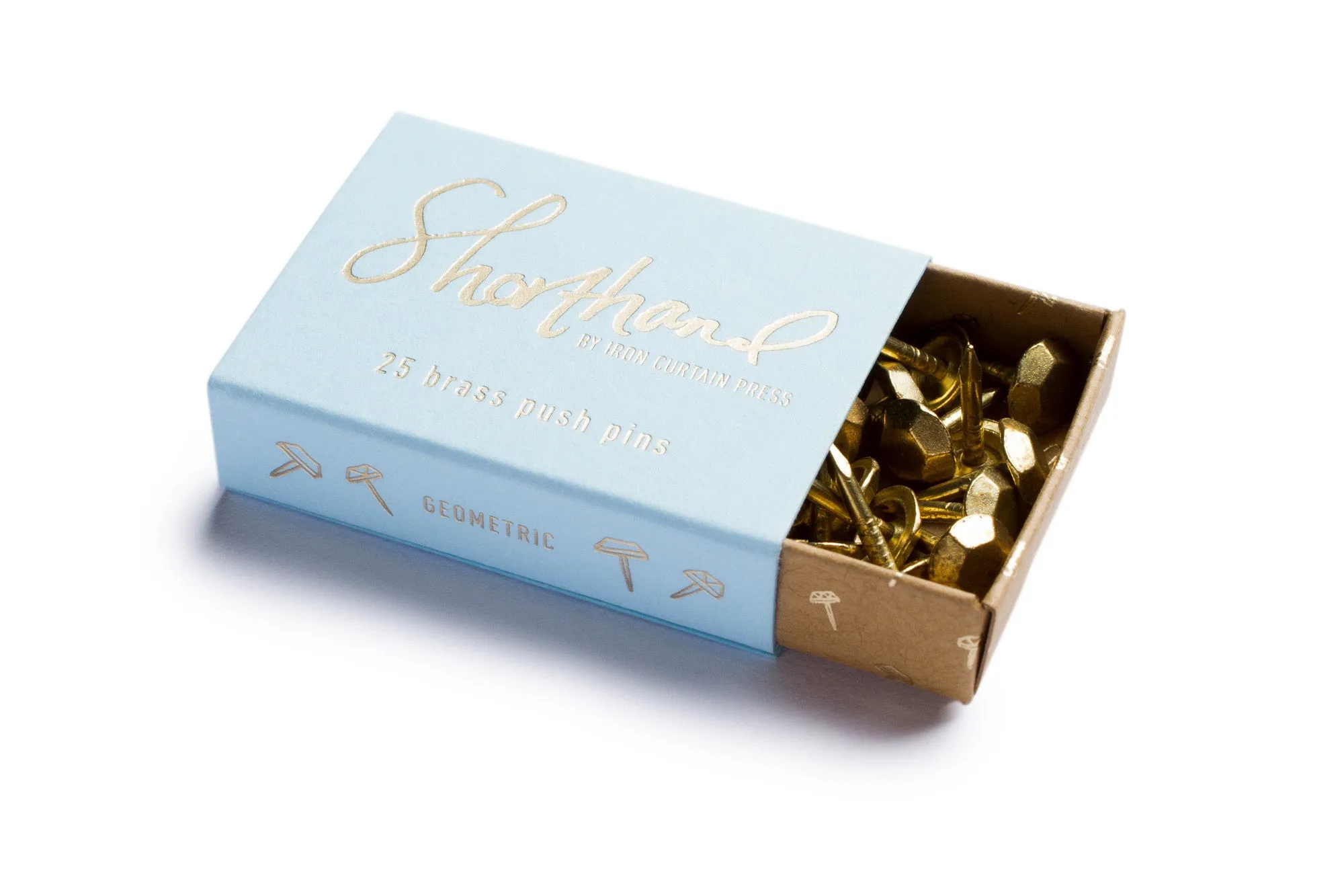 Shorthand Push Pins - Geometric