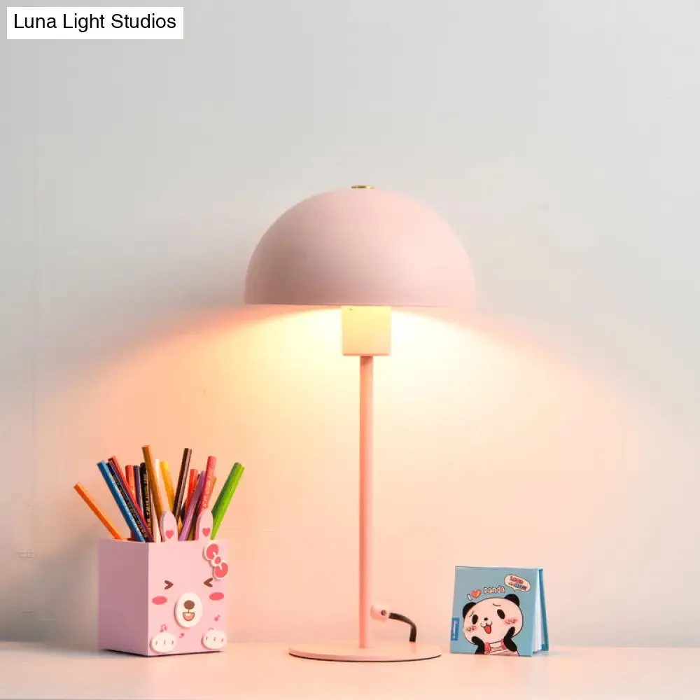 Sleek Macaron Umbrella Desk Lamp for Child's Bedroom