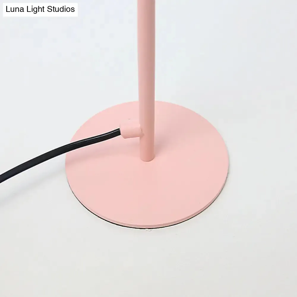 Sleek Macaron Umbrella Desk Lamp for Child's Bedroom