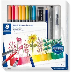 STAEDTLER 61 3001-1 Design Journey floral watercolour Set
