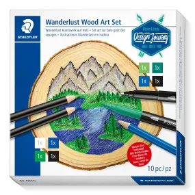 Staedtler DJ Wanderlust Wood Art Coloring Set