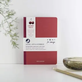SUCSEED Recycled Notebook - Cherry Husk