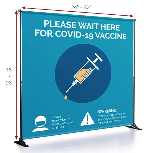 SUPER SIZED Large Banner Stands (Adjustable Width 24" to 42")