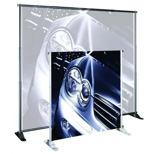 SUPER SIZED Large Banner Stands (Adjustable Width 24" to 42")