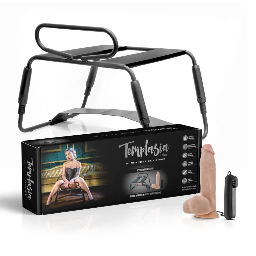 Surrender Sex Chair with 8 Inch Vibrating Dildo