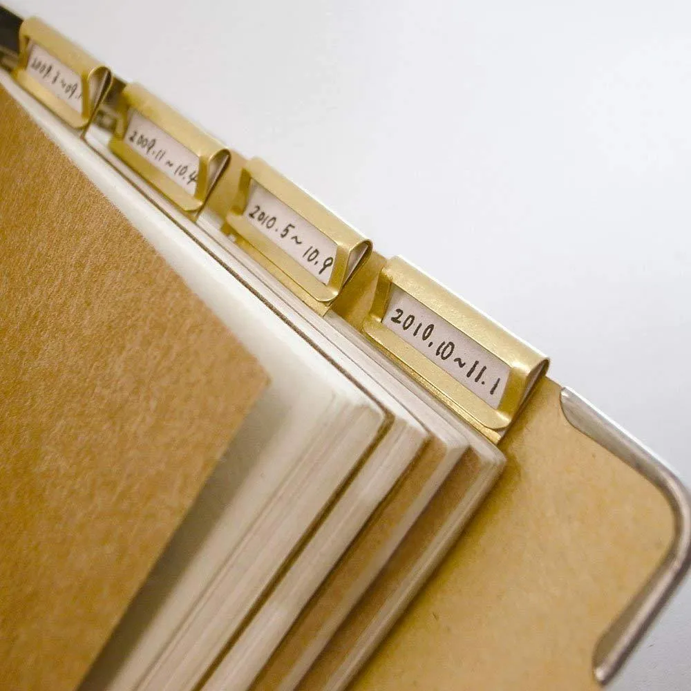 Traveler's Company Brass Index Tabs