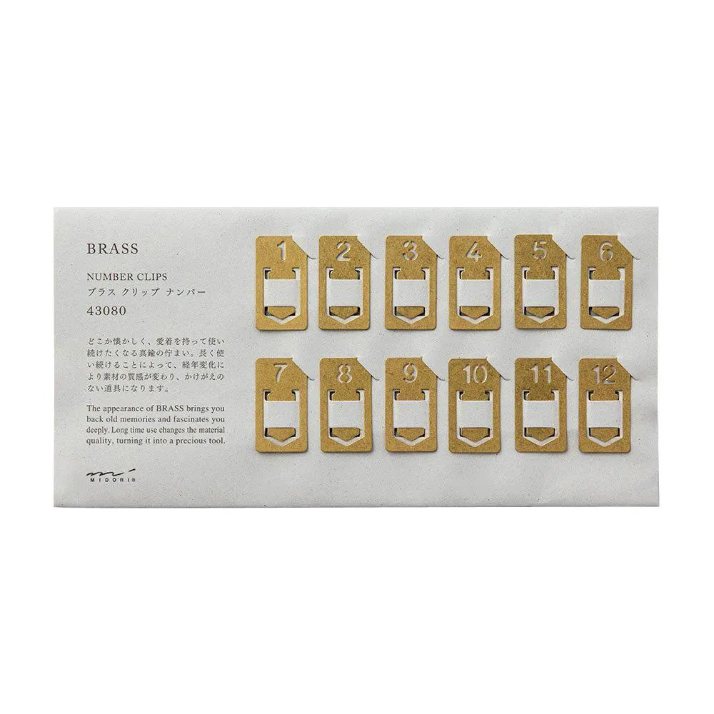 Traveler's Company Brass Page Markers