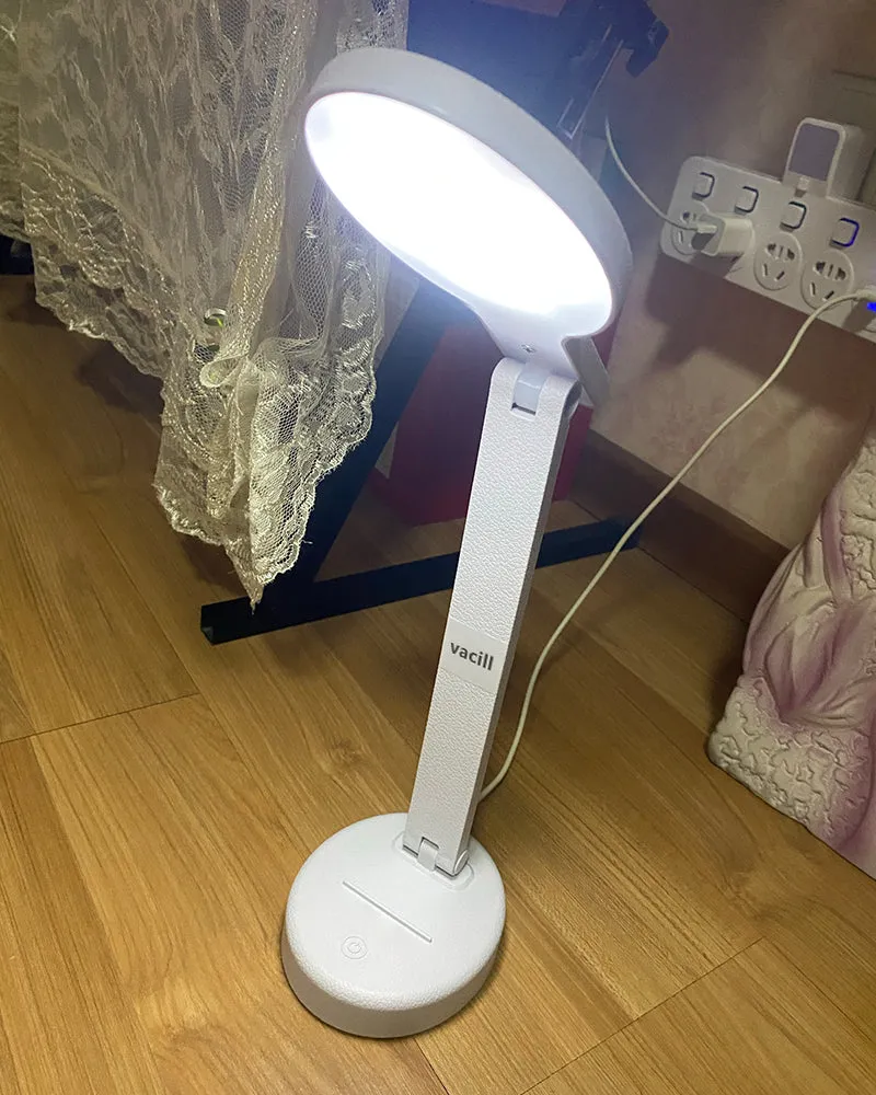 vacill Foldable LED Desk Lamp, 3 Lighting Modes with 5 Brightness Levels and 40-minute Timer - 32 LEDs
