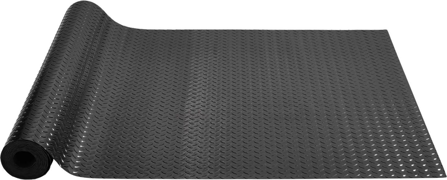 Vevor Garage Floor Mat 17' x 3.6' PVC 0.1" Thickness Black 2 Rolls New