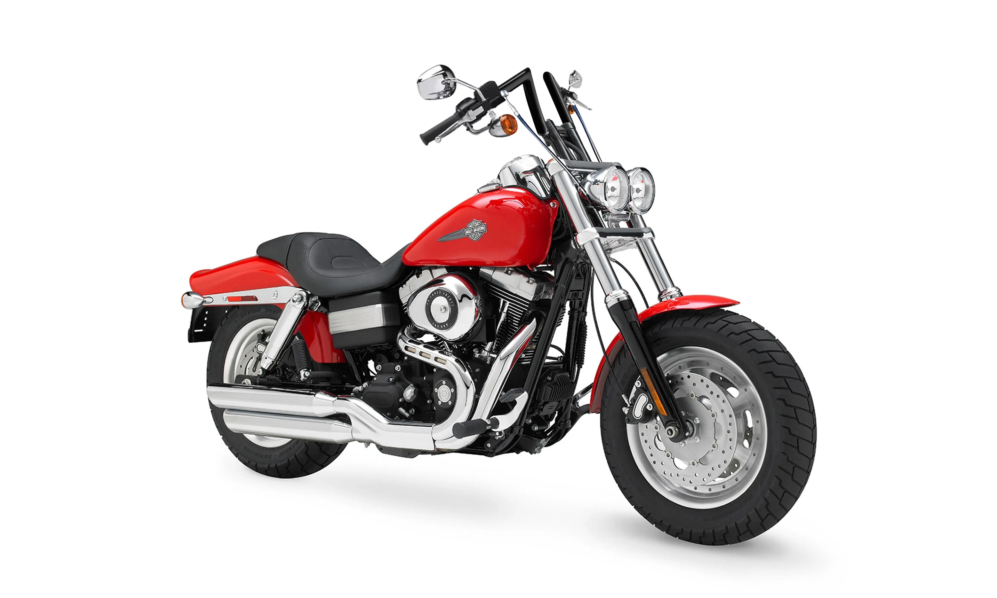 Viking Iron Born Z Handlebar For Harley Dyna Fat Bob FXDF Gloss Black